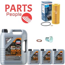 FOR BMW 330D M SPORT E91 SERVICE KIT 8L LIQUI MOLY 5W30 BOSCH OIL FILTER + PLUG