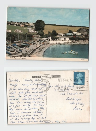 Postcard traeth bychan - postcard,