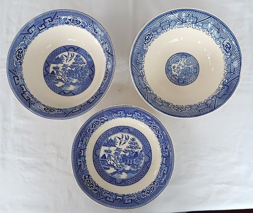 Blue willow bowls homer - blue,