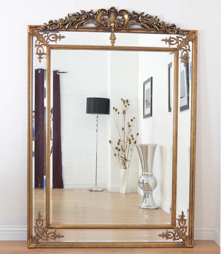 Large mirror gold ornate - large,