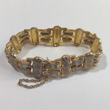 Vintage Damask Gold Tone