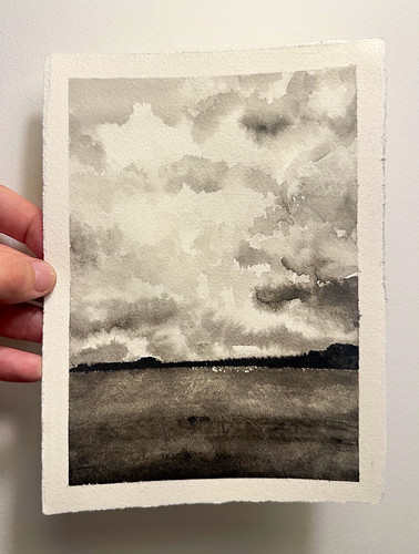 Monochrome abstract landscape - monochrome,