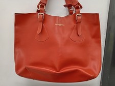 Russell & Bromley Women's Handbag Orange Leather Tote Bag Accessory