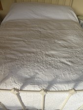 Pair of single white cotton bedspreads The White Company, 170cms W x 250cms L