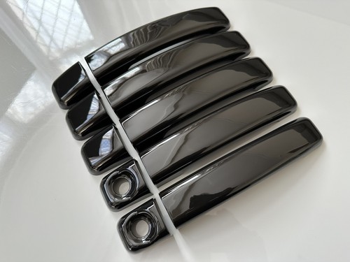 Gloss black door handle - black,