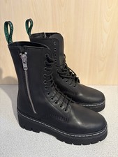 Solovair Black Leather Greasy