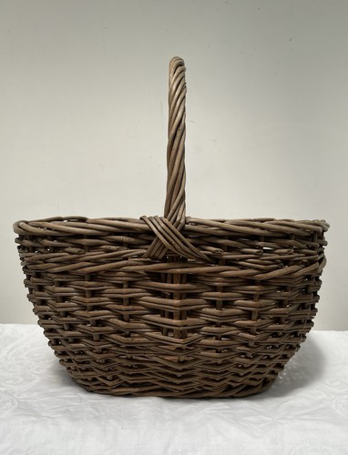 Vintage wicker basket - wicker, with