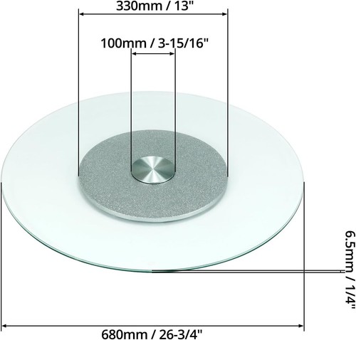 Glass lazy susan - lazy,