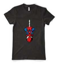 Marvellous Hanging Spiderman Superhero Web Personalised Unisex Kids T Shirt