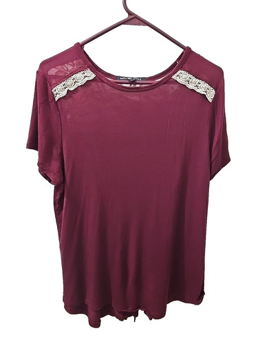 Belle tweed womens top wine - belle,