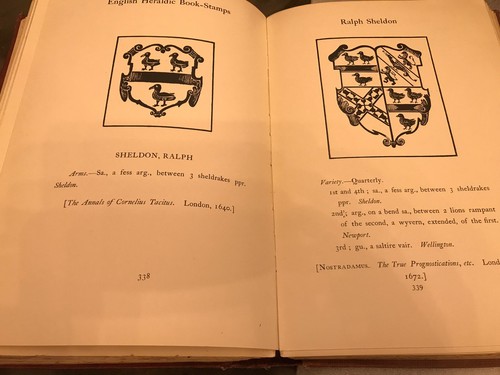 English heraldic book - heraldic, book-stamps