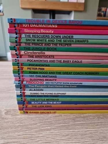 Vintage disney book bundle x25 - disney,
