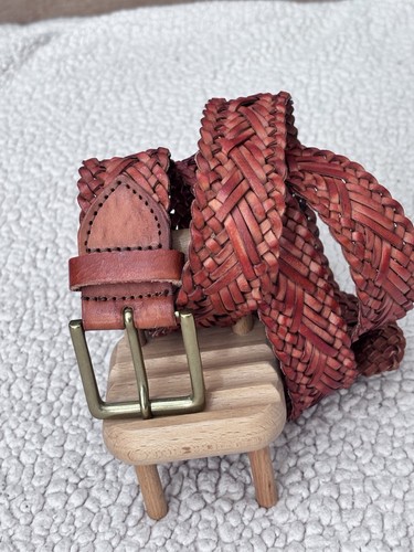 Men brown woven leather - brown,