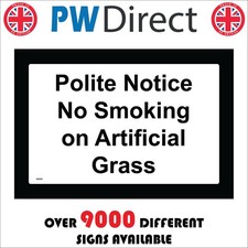 SIGN No Smoking Artificial