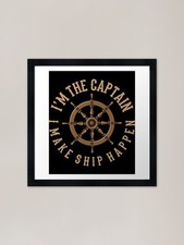 Ship happen framed art print - art,