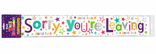 Sorry you leaving - good, luck
