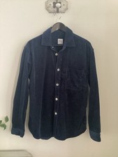 Men’s Zara Blue Heavyweight Cord Shirt, UK Size Medium, Good Condition