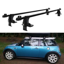 54" Lockable Bare Roof Rack Cross Bars Cargo Carrier For Mini Cooper R52 R53 R56