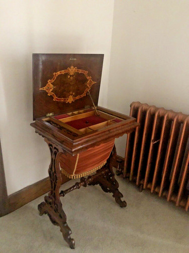 Antique walnut burl marquetry - burl,