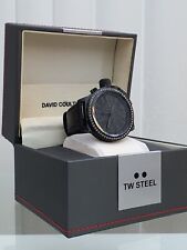 New TW Steel Mens Canteen Watch 100% Genuine black leather