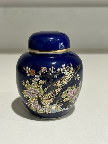 Vintage small dark blue hand - vintage,