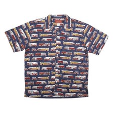 KIMOSHAN Mens Blue Shirt XL