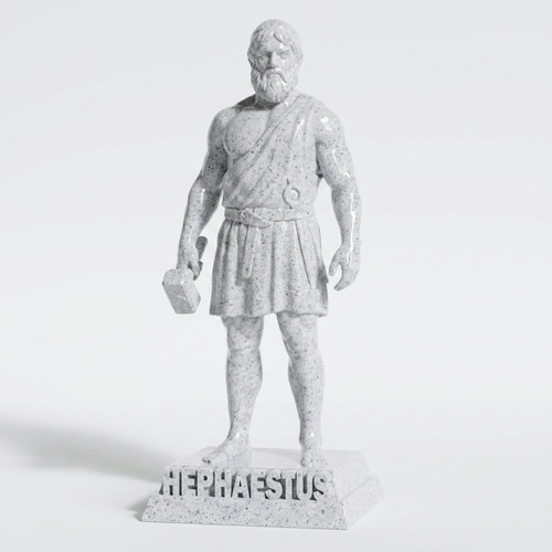 Hephaestus greek god statue - god,
