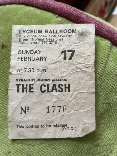 The clash ticket lyceum - clash,