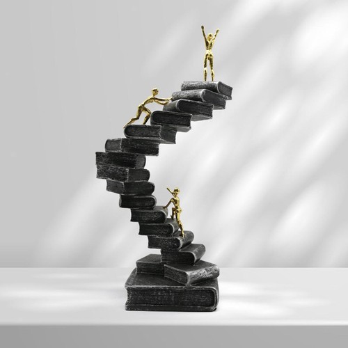 Ladder sculpture thinker - ladder,