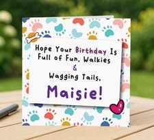 Cute Dog Birthday Card
