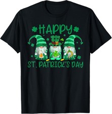 Three Gnomes Holding Shamrock