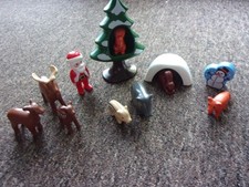 123 PLAYMOBIL SANTA & WINTER FOREST SCENE~UK BIDS ONLY
