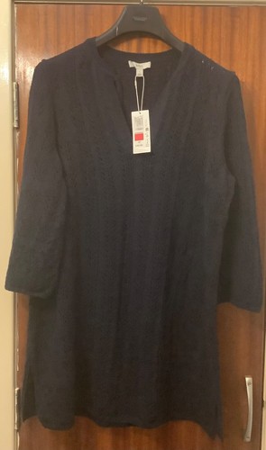 Marks and spencer navy cotton - and,