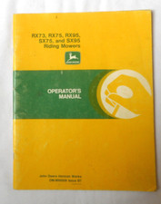 1987 JOHN DEERE RIDING MOWERS OPERATORS MANUAL ORIGINAL