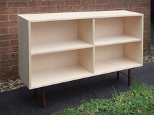 122cm Scandinavian style birch plywood bookcase sideboard TV stand shelf unit