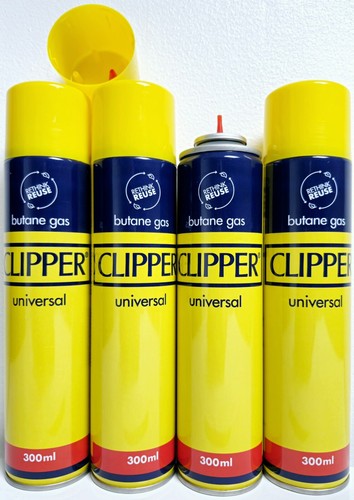 300ml clipper butane gas - 4x,