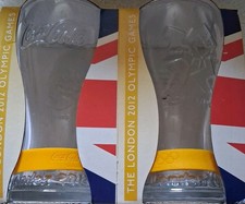 london 2012 olympic coca cola glasses ( Never Open-end Or Used)