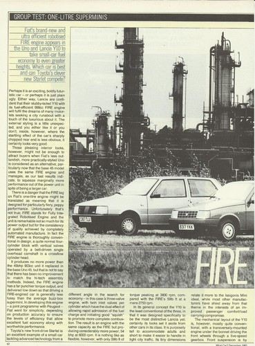 Lancia y10 fire fiat - fire, uno