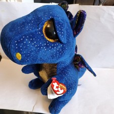 TY Beanie Boo Saffire The Dragon Blue 6” Plush Toy 2022 TY Beanie Boos