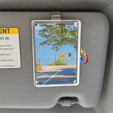 Magnetic Car Sun Visor Clip Holder For 3inch Photos Car Accessories