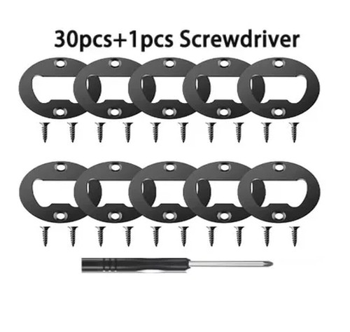 Bottle opener insert screw - bottle, w/screw