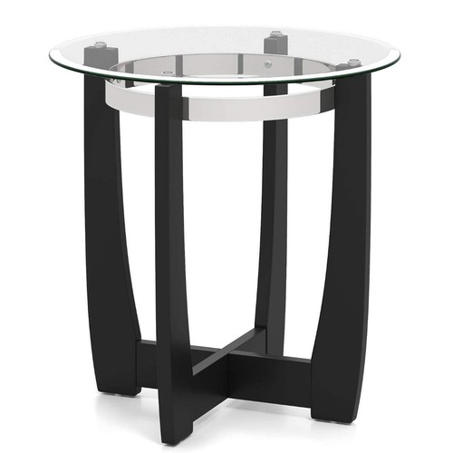 61cm round side table with - 61cm,
