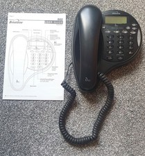 Home Landline Telephone, Binatone, Corded Phone, Black Phone With Instructions