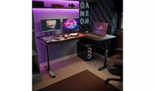 X Rocker Panther XL Reversible Corner Gaming Desk, Black