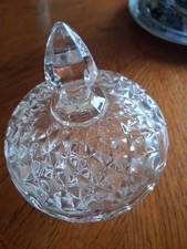 Crystal Cut Glass Trinket Box