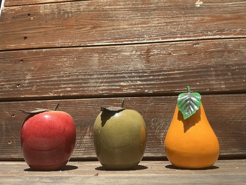 Holiday ceramic fruit pieces - fruit,