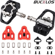 BUCKLOS SPD/LOOK Delta Dual Function Pedal Spin/Indoor Bike 9/16" Clipless Pedal