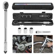 7pcs 1/2 Inch Ratcheting Torque Wrench 40 - 210Nm With 17 19 21mm Drive Socket
