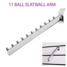 HD 11 BALL SLATWALL ARM CHROME