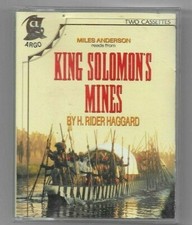 King Solomons MInes H Rider Haggard Cassette Audio Book Used Excellent 